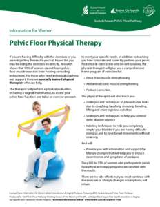 Pelvic Floor Physical Therapy – Information for Women