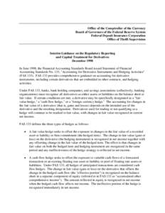 FASB 133 / Accumulated other comprehensive income / United States housing bubble / Debt / Hedge / Derivative / Financial markets / Capital requirement / Fair value / Finance / Financial economics / Business