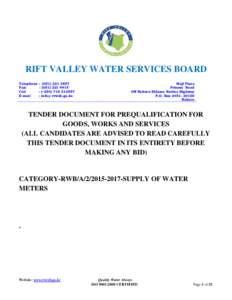 Microsoft Word - PREQUALIFICATION FOR SUPPLY OF WATER METRES