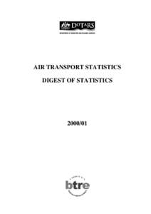 AIR TRANSPORT STATISTICS DIGEST OF STATISTICS[removed]  DIGEST OF STATISTICS
