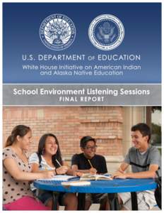 i  ii School Environment Listening Sessions FINAL REPORT