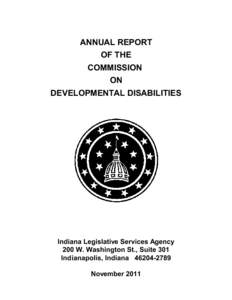 ANNUAL REPORT OF THE COMMISSION ON DEVELOPMENTAL DISABILITIES