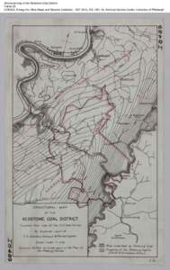 Structural map of the Redstone Coal District, Folder 29 CONSOL Energy Inc. Mine Maps and Records Collection, [removed], AIS[removed], Archives Service Center, University of Pittsburgh 