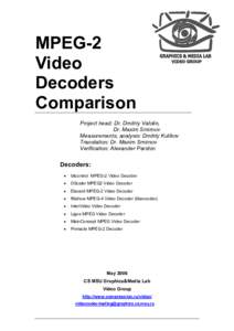 Data compression / Audio codecs / Videotelephony / High-definition television / Video compression / Elecard / Comparison of video codecs / Ffdshow / MainConcept / Software / MPEG / Computing