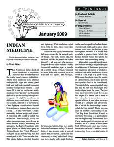 ­I n T h i s I s s u e Featured Article Indian Medicine..............................1  Special