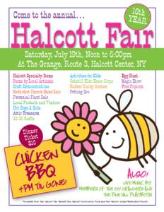 16th YEAR Come to the annual…  Halcott Fair