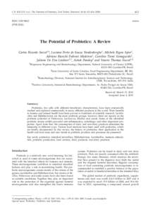413  C.R. SOCCOL et al.: The Potential of Probiotics, Food Technol. Biotechnol[removed]–[removed])
