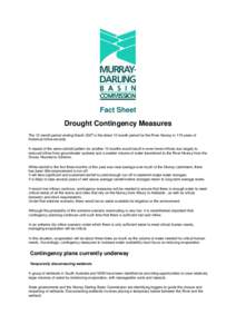 Fact Sheet - Drought Contingency Measures - March 2007