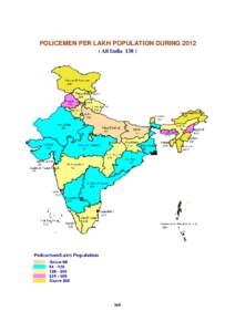 168 Policemen per Lakh Population - Number - Total - Map.xls