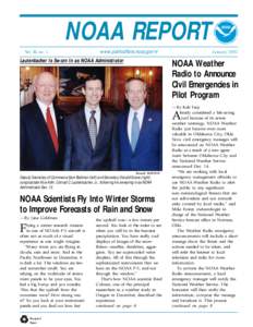 NOAA REPORT Vol. XI, no. 1 January[removed]www.publicaffairs.noaa.gov/nr