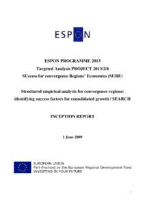 European Union / Structural Funds and Cohesion Fund / Interreg / Region / Development economics / Economic growth / Gross domestic product / Governance in Europeanisation / Economy of the European Union / Economics / Europe