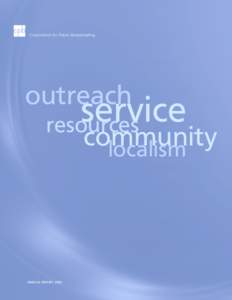 Corporation for Public Broadcasting  outreach service resources