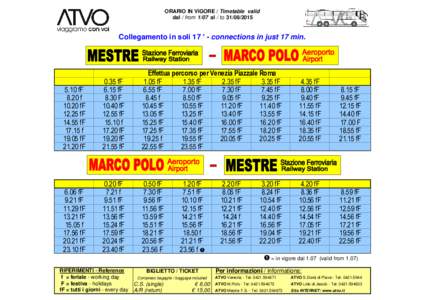 Linea 35 b -  Mestre FS-M.Polo