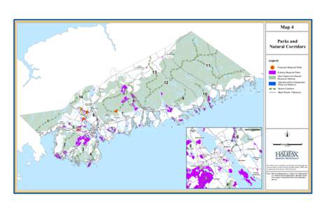 Map 4 Parks and Natural Corridors Upper Musquodoboit