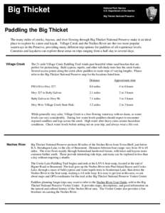 Big Thicket  National Park Service U.S. Department of the Interior Big Thicket National Preserve