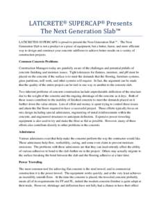 Microsoft Word - Next Gen Slab Story