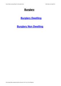 Burglary / Robbery / English criminal law / Theft Act / Burglary in English law / Law / Crimes / Criminal law