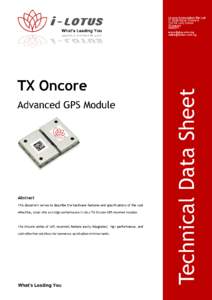 Microcontrollers / Wireless sensor network / GPS / Command and control / Global Positioning System / Universal Serial Bus / Universal asynchronous receiver/transmitter / GPS navigation device / GNSS applications / Technology / Satellite navigation systems / Computer hardware