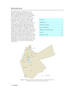 Introduction This publication was developed as part of the Water Data Banks Project and presents analyses and interpretation of water-resources data compiled by the Core Parties. The purpose of this publication is to rep