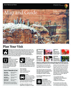 Zion National Park  National Park Service U.S. Department of the Interior  Map and Guide