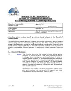 Youth rights / Individualized Education Program / Educational psychology / Learning disability / Special education in the United States / Individuals with Disabilities Education Act / Education / Special education / Youth