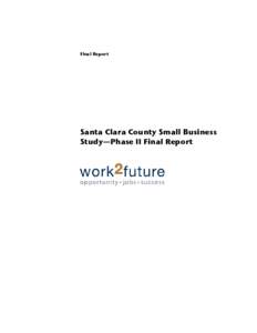 Final Report  Santa Clara County Small Business Study—Phase II Final Report  Final Report