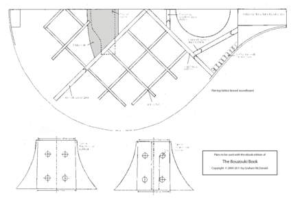 Flat-top lattice braced soundboard  Plans to be used with the ebook edition of The Bouzouki Book Copyright © [removed]by Graham McDonald