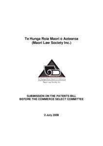 Patent law / Māori / Property law / Patent offices / Traditional knowledge / Commercialization of indigenous knowledge / Taonga / Prior art / Patent / Intellectual property law / Civil law / Law