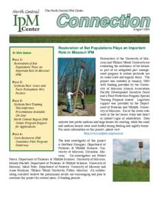 The North Central IPM Center  Connection August[removed]In this issue: