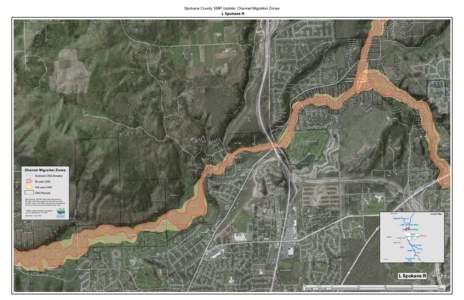 Spokane County SMP Update: Channel Migration Zones L Spokane R Channel Migration Zones Spokane CMZ Streams 50 year CMZ