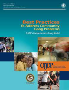 United States Department of Justice / Crime prevention / Juvenile Justice and Delinquency Prevention Act / Office of Justice Programs / Government / United States Bureau of Justice Statistics / National Institute of Justice / Community Capacity Development Office / Juvenile delinquency in the United States / Justice / Crime / Office of Juvenile Justice and Delinquency Prevention