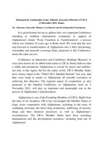 Political geography / War in Afghanistan / Afghanistan / International relations / Conference on Interaction and Confidence-Building Measures in Asia / Asia