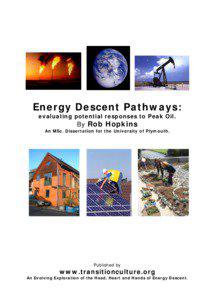 Energy Descent Pathways: evaluating potential responses to Peak Oil.