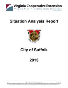 Situation Analysis Report  City of Suffolk
