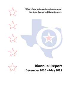 Texas / Government officials / Brenham State Supported Living Center / Government of Texas / Texas Department of Family and Protective Services / Ombudsman / SSLC / Brenham /  Texas / Geography of Texas / Legal professions