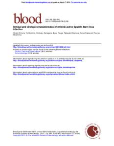 From bloodjournal.hematologylibrary.org by guest on March 7, 2014. For personal use only[removed]: [removed]
