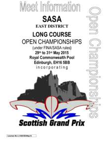 SASA EAST DISTRICT LONG COURSE OPEN CHAMPIONSHIPS (under FINA/SASA rules)