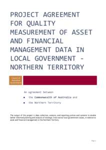 Microsoft Word - LGRF Phase 2 Final draft Project Agreement - Northern Territory.rtf