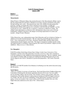 Microsoft Word - Region Reports Jan 2009.doc