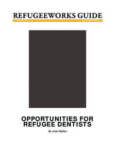 RefugeEWorks Guide No. 5, May 2010	  www.refugeeworks.org