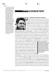 1.1. BIOG RAPH Y Born on January 29, 1961, grew up in the canton of Basel[removed]Schwietert makes his first films during the youth unrest in