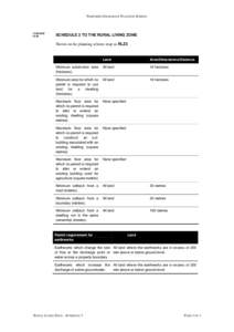 NORTHERN GRAMPIANS PLANNING SCHEME[removed]VC49  SCHEDULE 3 TO THE RURAL LIVING ZONE