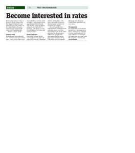 36  FIRST-TIME HOMEBUYERS metronews.ca Thursday, April 10, 2014