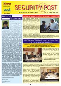 www.capsi.in  www.apdi.in SECURITY POST NEWS LETTER OF CAPSI & APDI