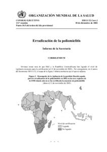 ORGANIZACIÓN MUNDIAL DE LA SALUD CONSEJO EJECUTIVO 111ª reunión Punto 10.5 del orden del día provisional  EB111/32 Corr.1