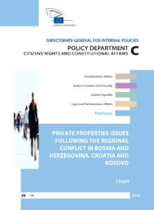 DIRECTORATE GENERAL FOR INTERNAL POLICIES POLICY DEPARTMENT C: CITIZENS RIGHTS AND CONSTITUTIONAL AFFAIRS PETITIONS