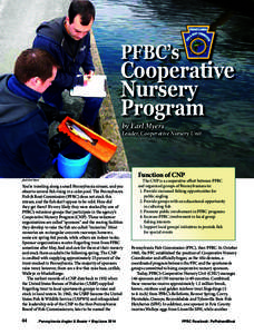 PFBC’s  Cooperative Nursery Program by Earl Myers