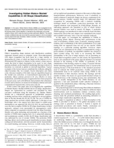 Machine learning / User interface techniques / Bioinformatics / Computer vision / Hidden Markov model / Speech recognition / Baum–Welch algorithm / Gesture recognition / Markov chain / Statistics / Markov models / Artificial intelligence