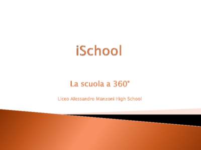 La scuola a 360° Liceo Alessandro Manzoni High School   Internet offre una quantità enorme di notizie