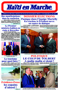 Entretien avec Monsieur Laurent Lamothe, Premier ministre de la République d’Haïti
